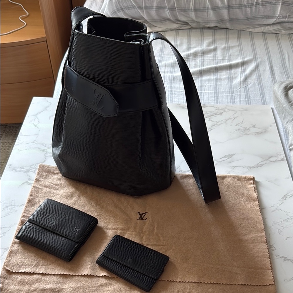 Louis Vuitton Black Backpack Sleek and Stylish